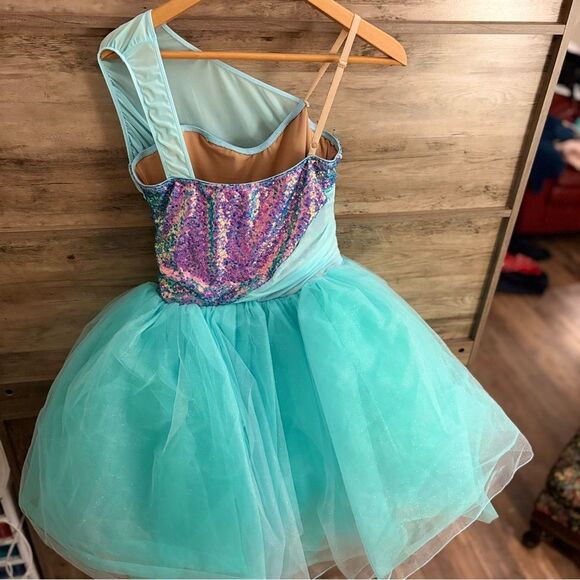 Revolution Ballet Blue Purple Sequin Dance Ballet Costume Mesh size LA RC24558 - Picture 5 of 17